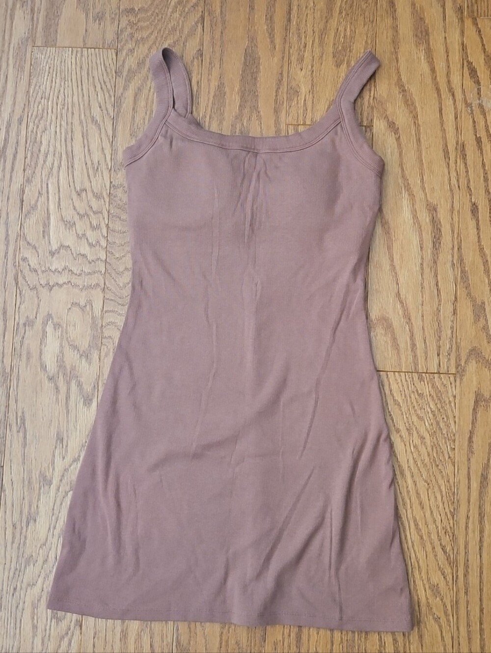 Abercrombie & Fitch Brown Mauve Ribbed Knit Dress MT